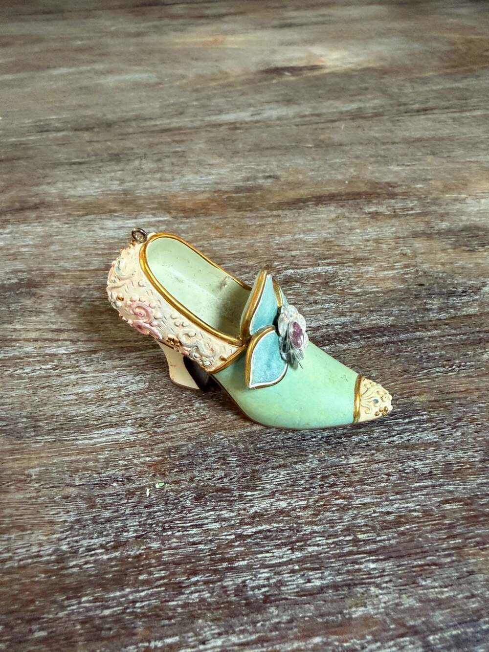 Ashton-Drake Galleries Stepping in Time Collection Miniature Shoe Ornament